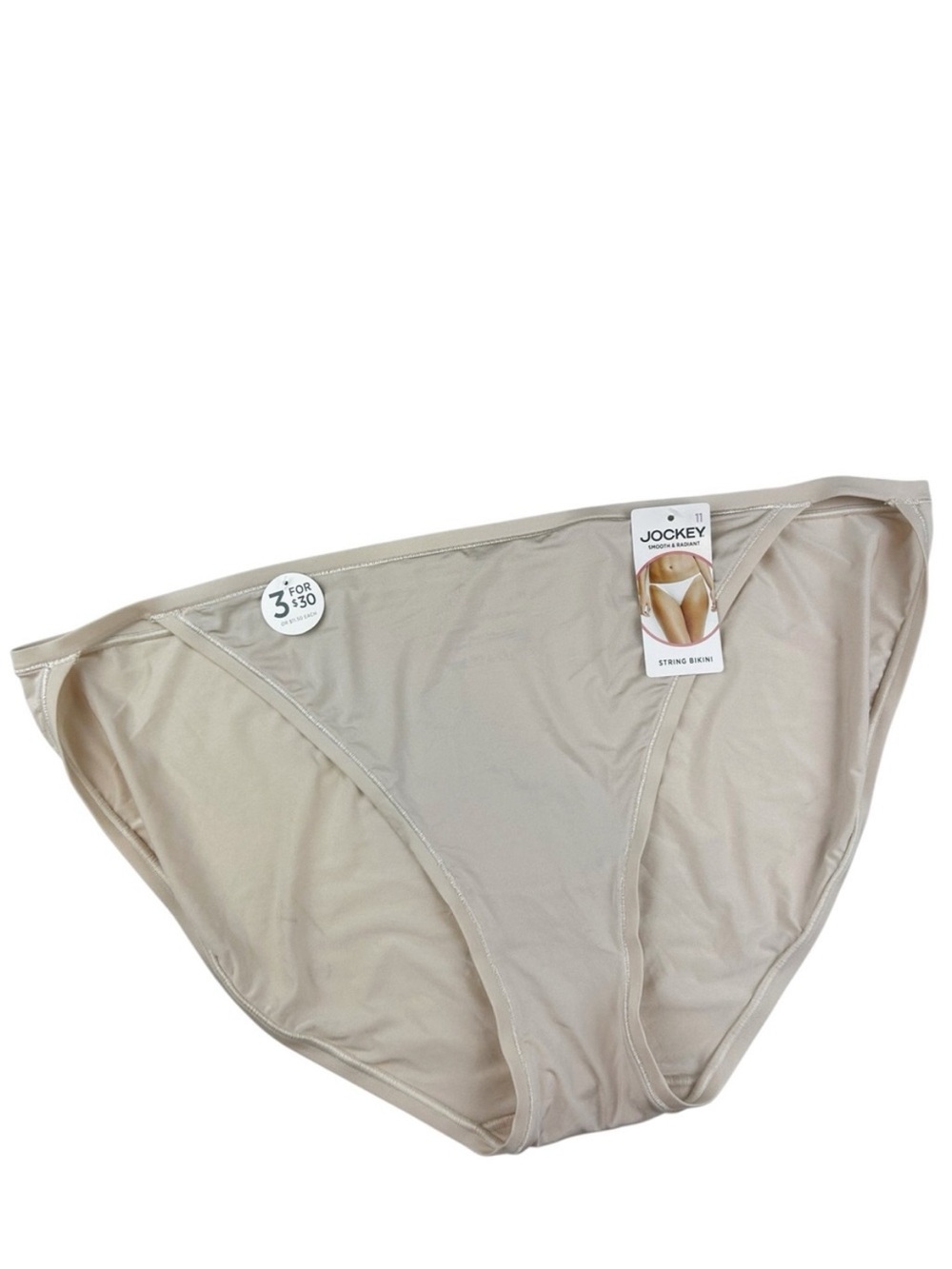 Jockey® Smooth & Radiant Bikini Taupe Size 11 / 4XL Style 2965
